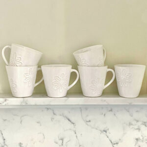 Kopp med tryck blomma