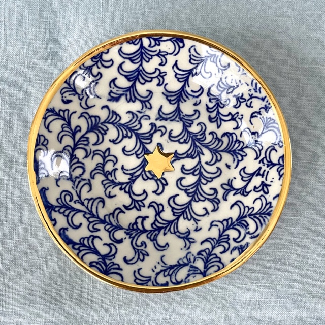 Vinranka stjärna guld