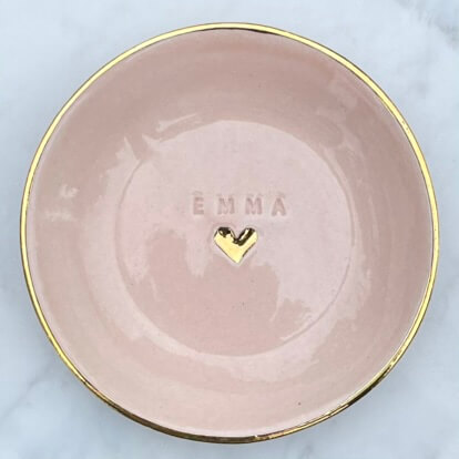 Smyckesfat med personlig text 1 Emma