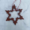 Stjärna julgranshänge mörk lera 3 Stjärna