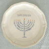 Chanukah assiett med menorah och Happy Chanukah
